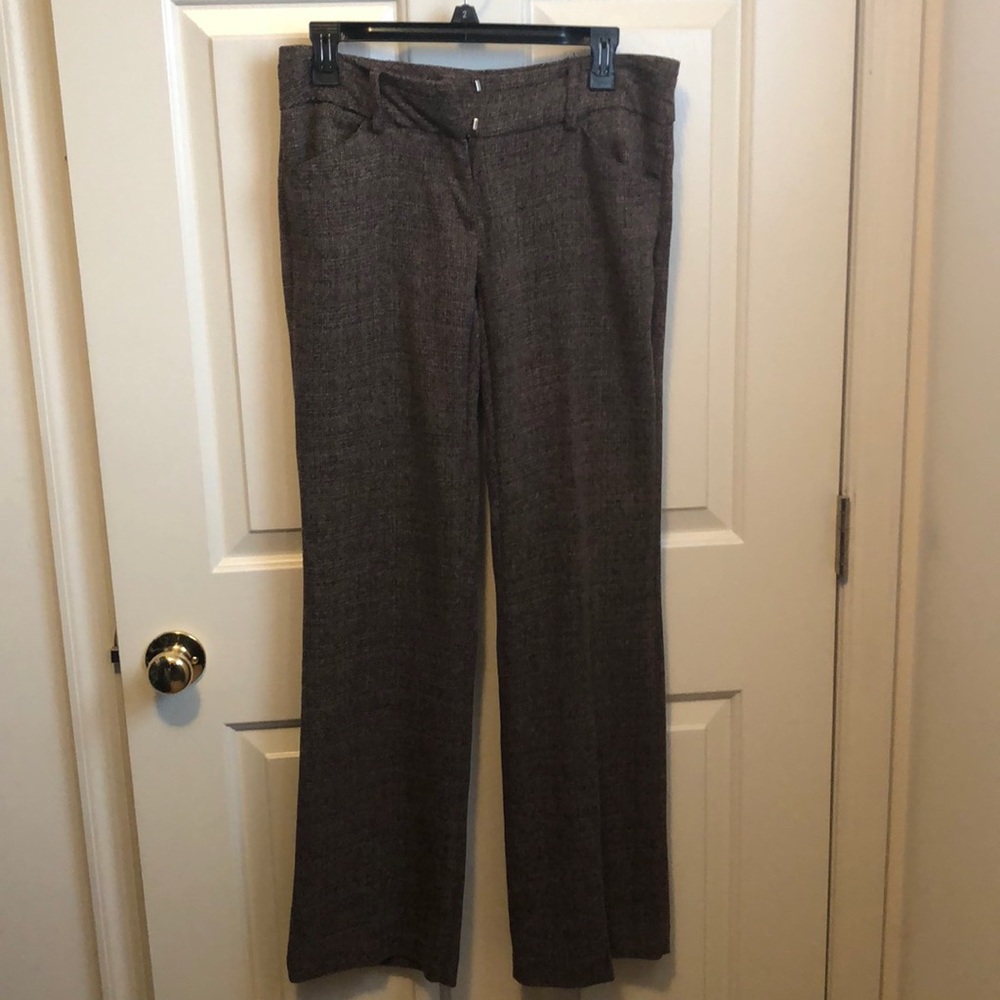 Brown and cream dress pants